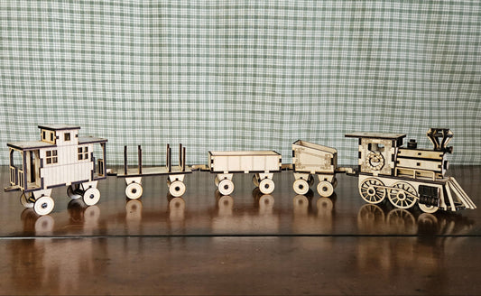 Wooden Christmas Train