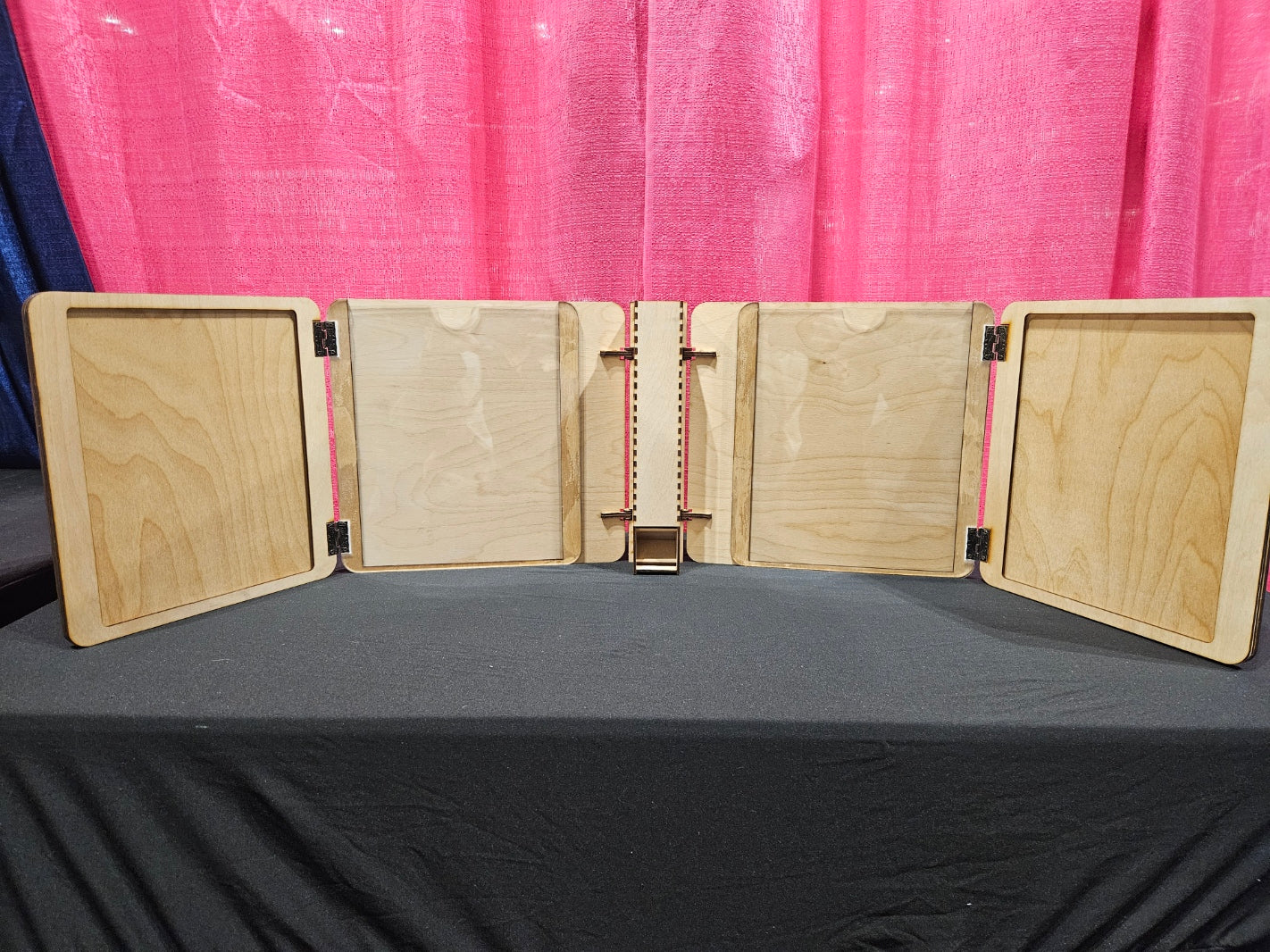 DM Screen with Dice Tower back view