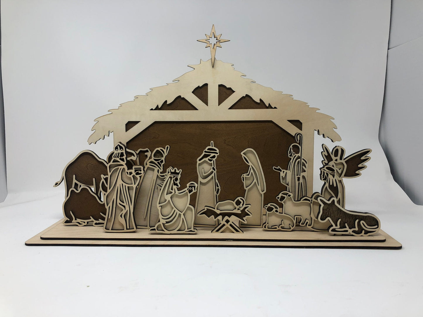 Large Wooden Nativity