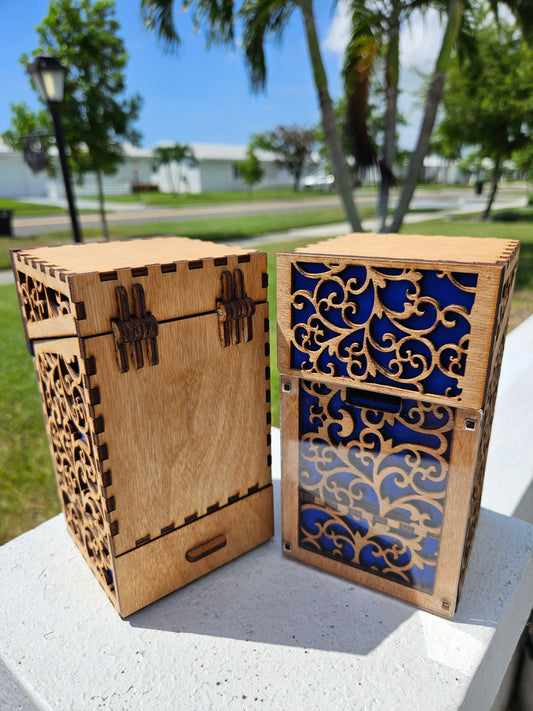 Commander Deck Box - Light Filigree Style
