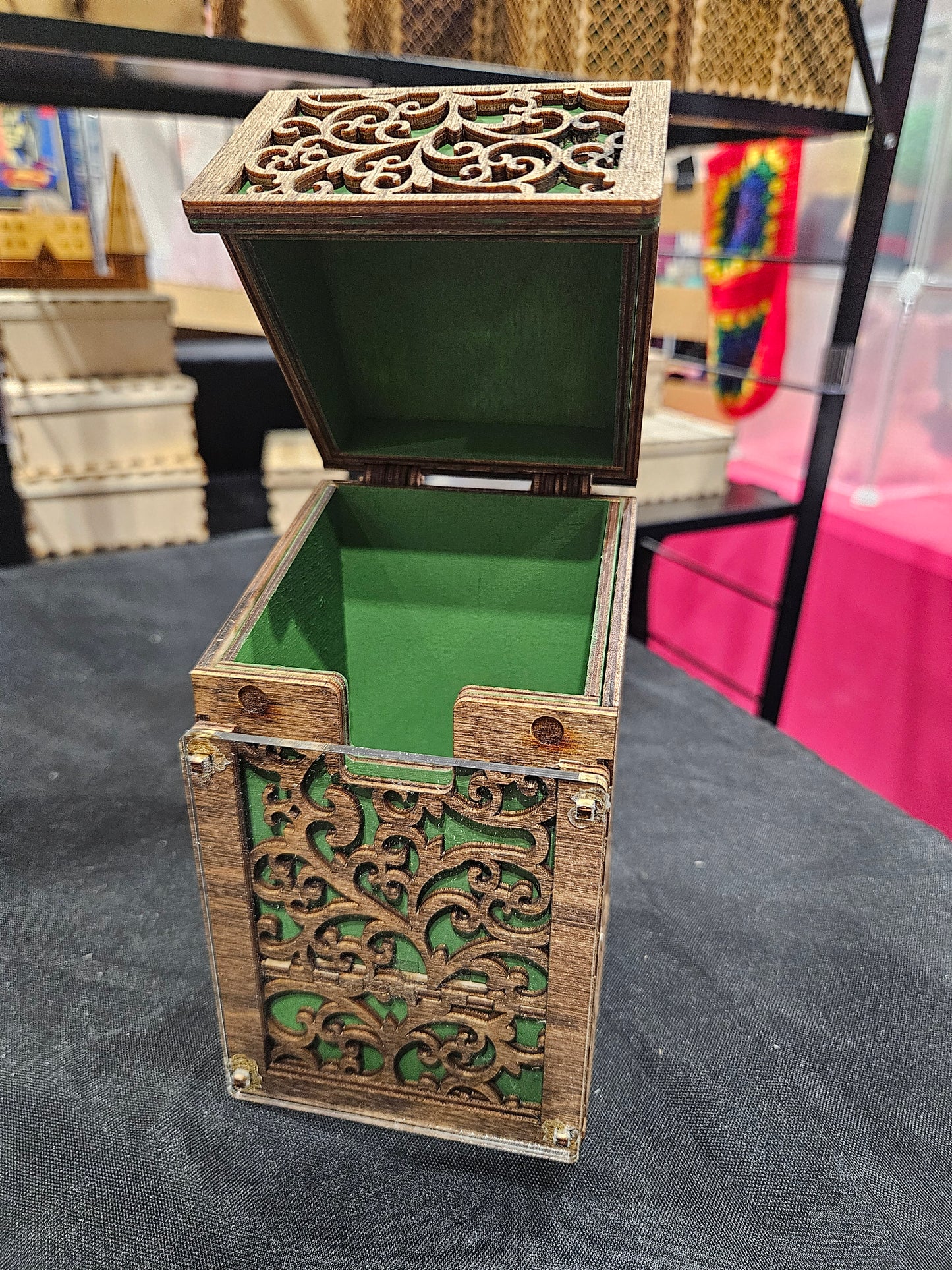 Commander Deck Box - Dark Filigree Style